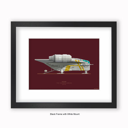 Star Wars - The Mandalorian - Mounted & Framed Art print
