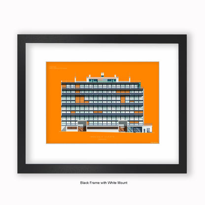 Immeuble Clarte - Geneva - Mounted & Framed Art print