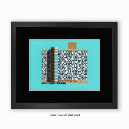 Conjunto Governandor Kubitschek - Brazil - Mounted & Framed Art print