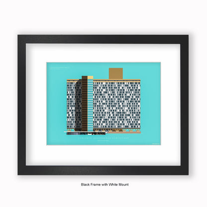 Conjunto Governandor Kubitschek - Brazil - Mounted & Framed Art print