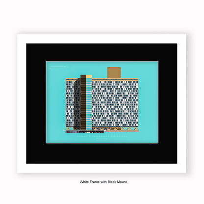 Conjunto Governandor Kubitschek - Brazil - Mounted & Framed Art print