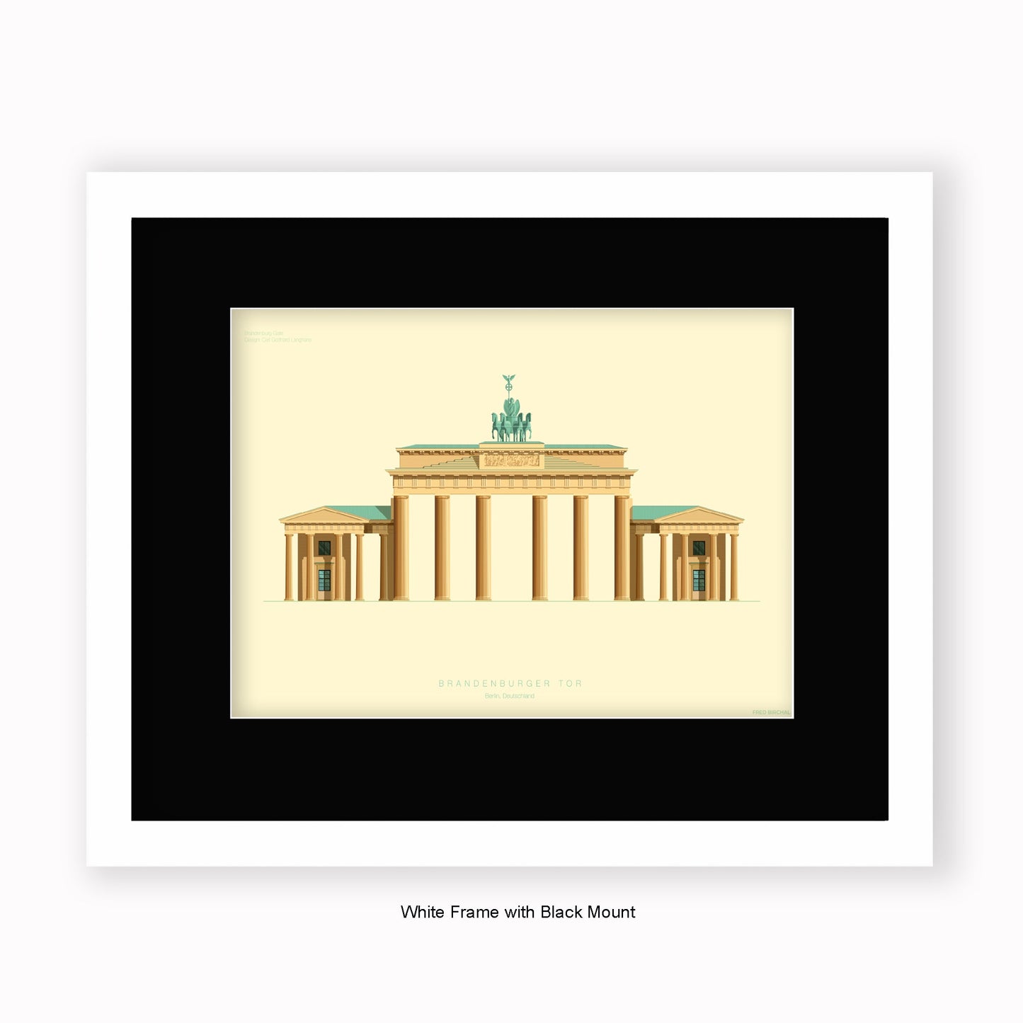 Brandenburger Tor - Berlin - Mounted & Framed Art print