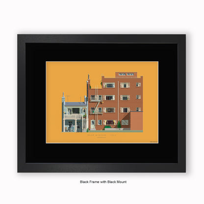 Rear Window - Mounted & Framed Art print