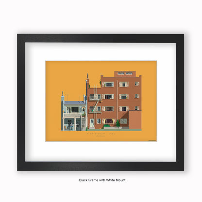 Rear Window - Mounted & Framed Art print