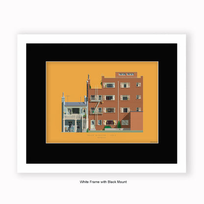 Rear Window - Mounted & Framed Art print