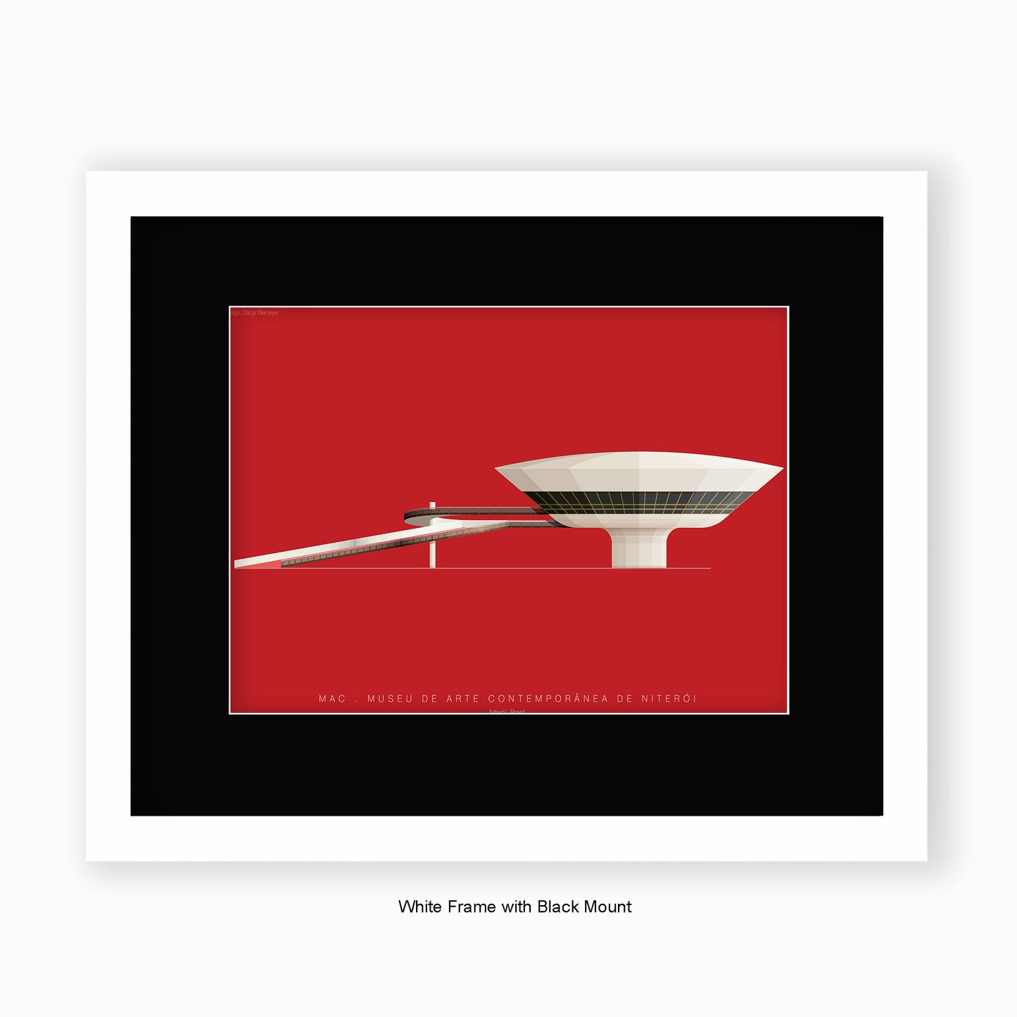 Museu de Arte Contemporânea de Niterói - Mounted & Framed Art print