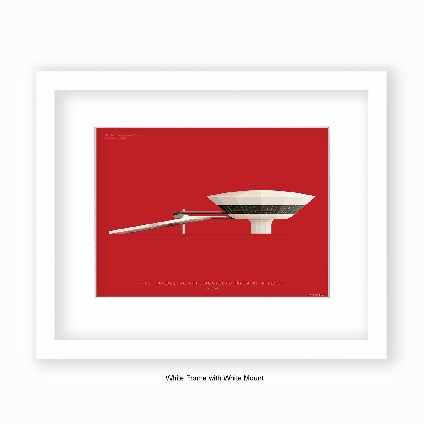 Museu de Arte Contemporânea de Niterói - Mounted & Framed Art print