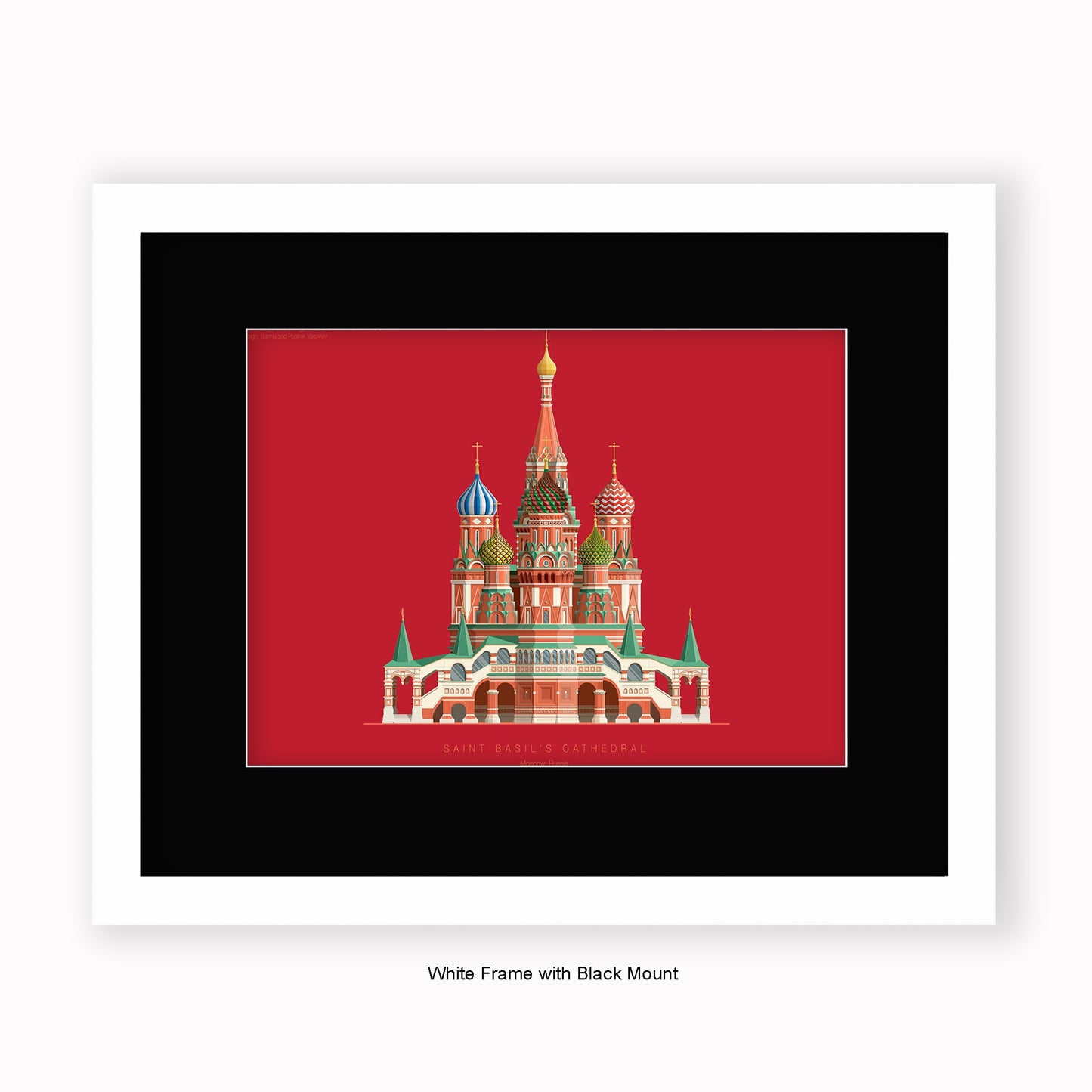 Saint Basil's Cathedral - Moscow - Mounted & Framed Art print