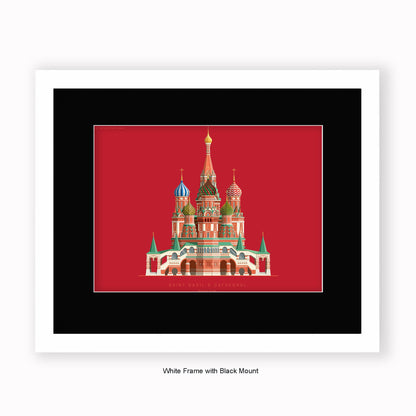 Saint Basil's Cathedral - Moscow - Mounted & Framed Art print