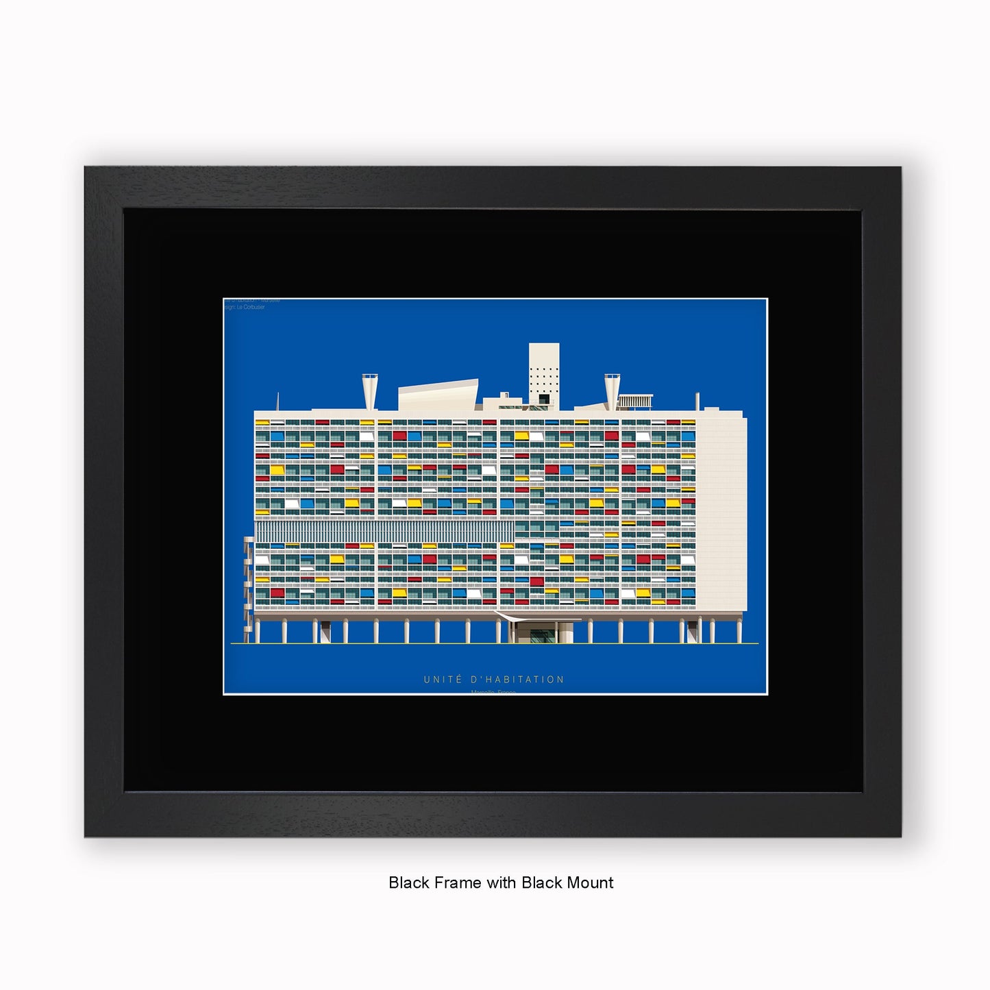 Unite d'habitation - Marseille  - Mounted & Framed Art print