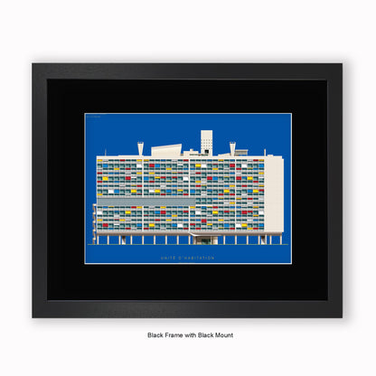 Unite d'habitation - Marseille  - Mounted & Framed Art print