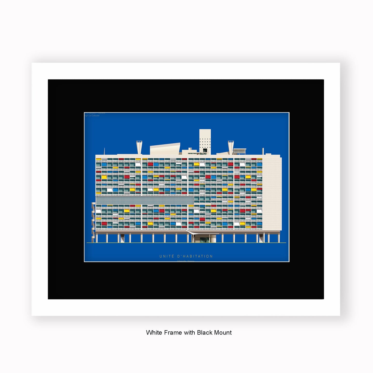 Unite d'habitation - Marseille  - Mounted & Framed Art print