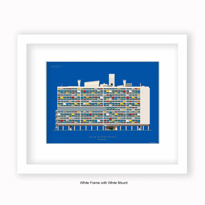 Unite d'habitation - Marseille  - Mounted & Framed Art print