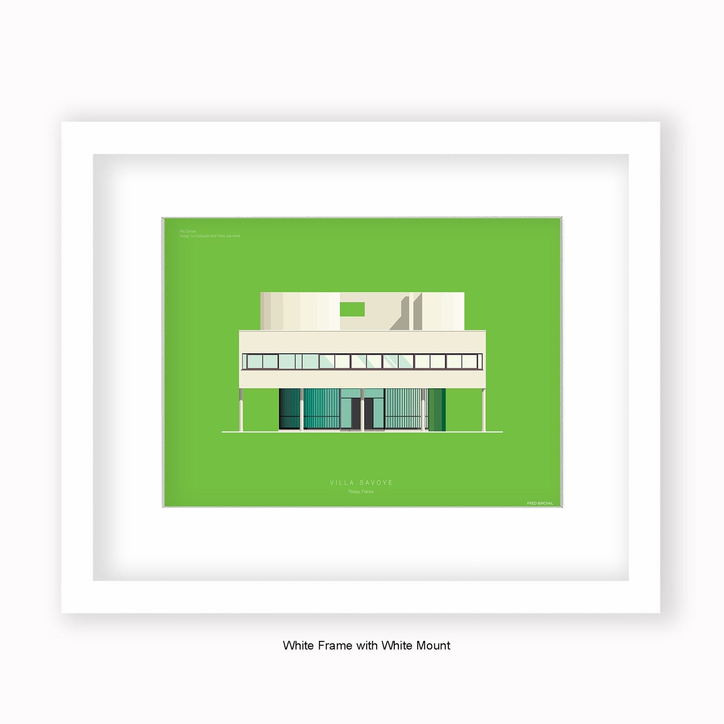 Villa Savoye - Poissy - Mounted & Framed Art print