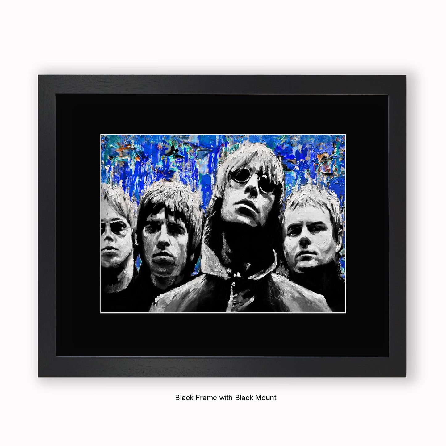 Oasis - Blue - Mounted & Framed Art Print