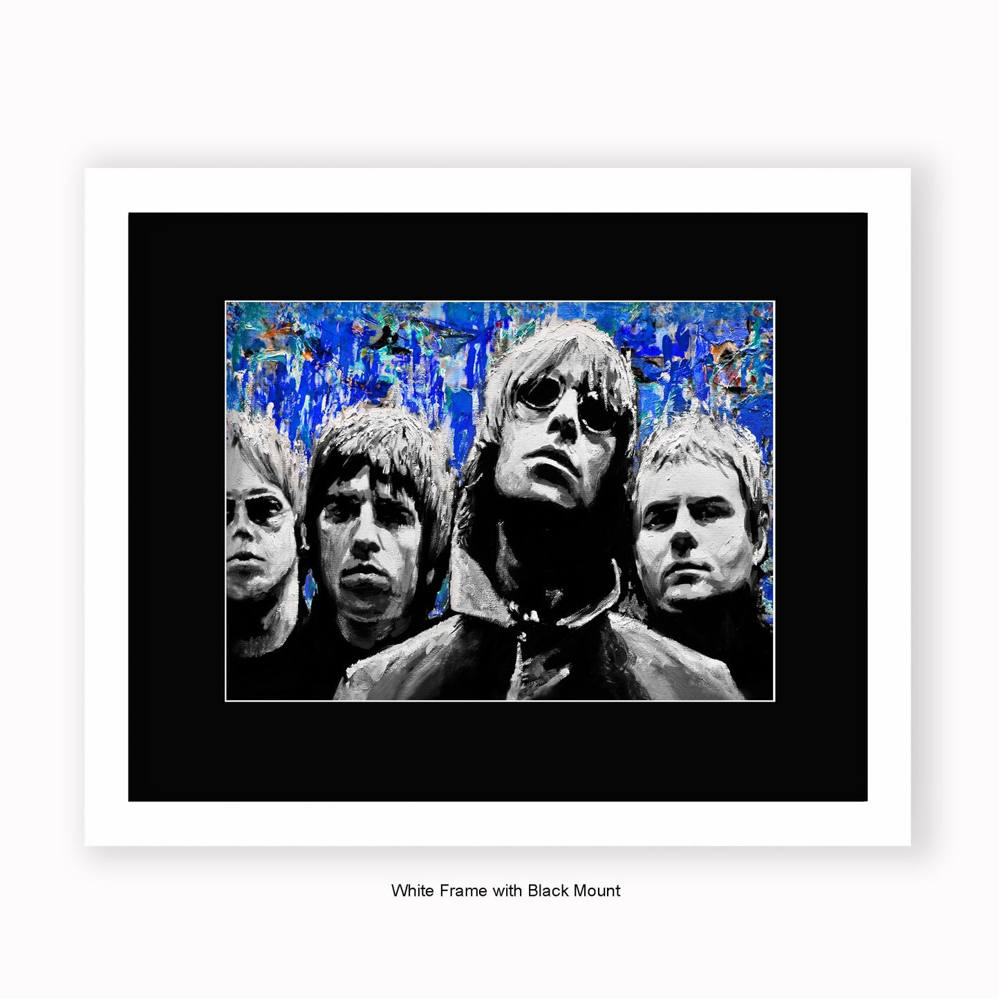Oasis - Blue - Mounted & Framed Art Print