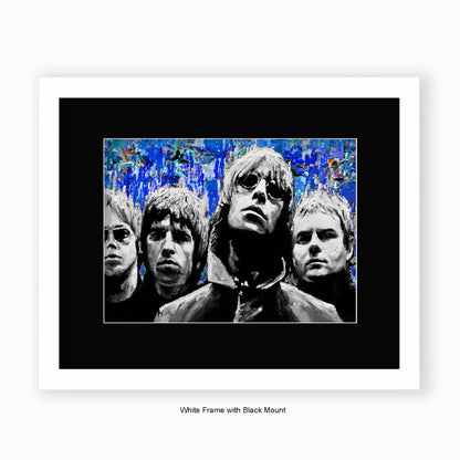 Oasis - Blue - Mounted & Framed Art Print
