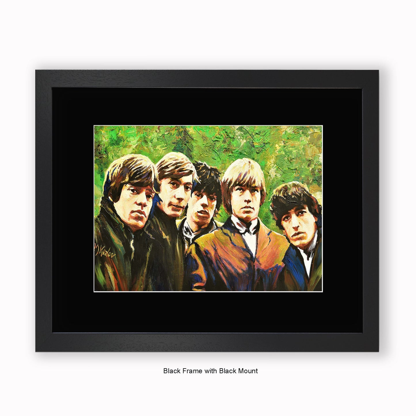 Rolling Stones - Green - Mounted & Framed Art Print