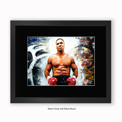 Mike Tyson - Mounted & Framed Art Print