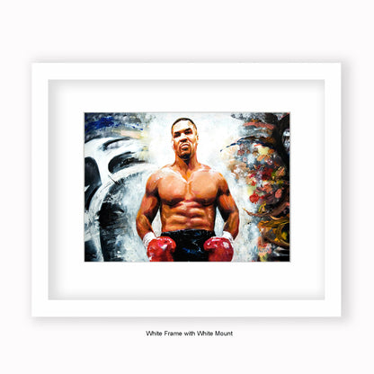 Mike Tyson - Mounted & Framed Art Print