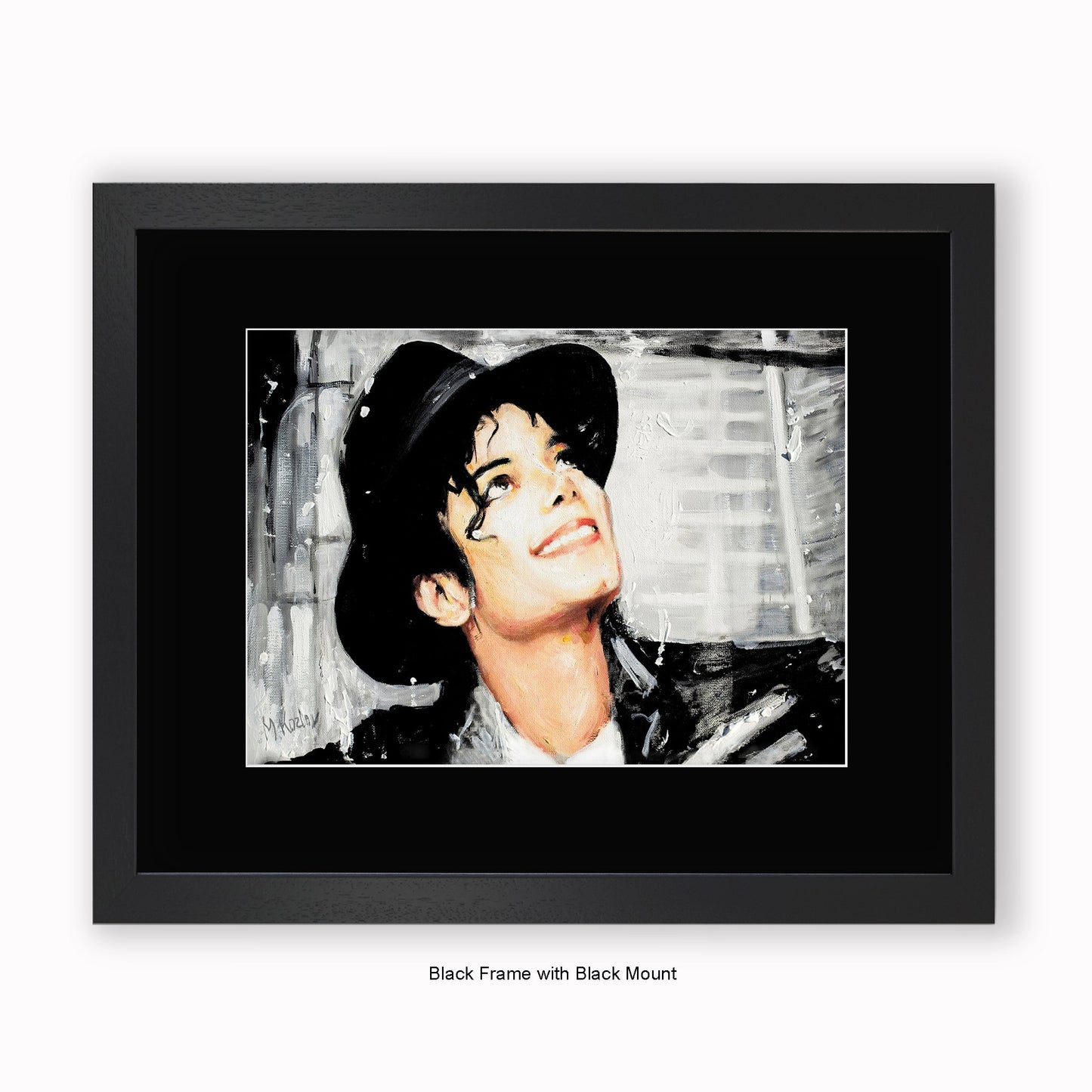 Michael Jackson Hat - Mounted & Framed Art Print