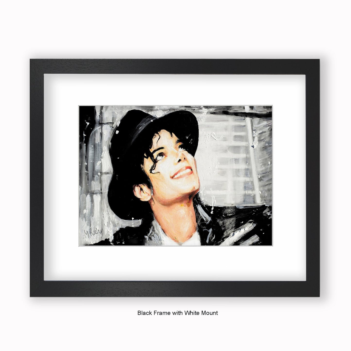 Michael Jackson Hat - Mounted & Framed Art Print