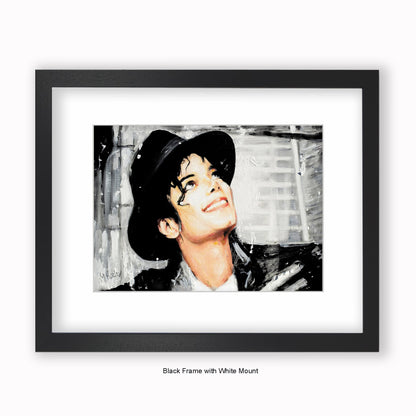 Michael Jackson Hat - Mounted & Framed Art Print