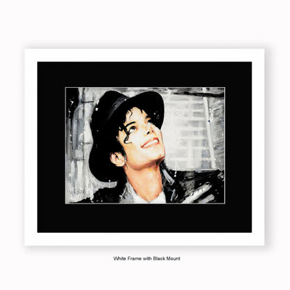 Michael Jackson Hat - Mounted & Framed Art Print