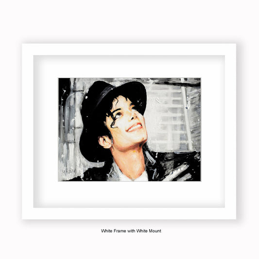 Michael Jackson Hat - Mounted & Framed Art Print