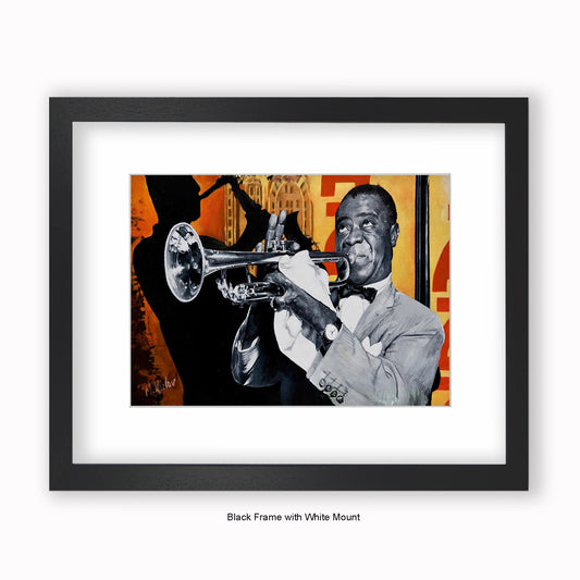 Louis Armstrong - Mounted & Framed Art Print