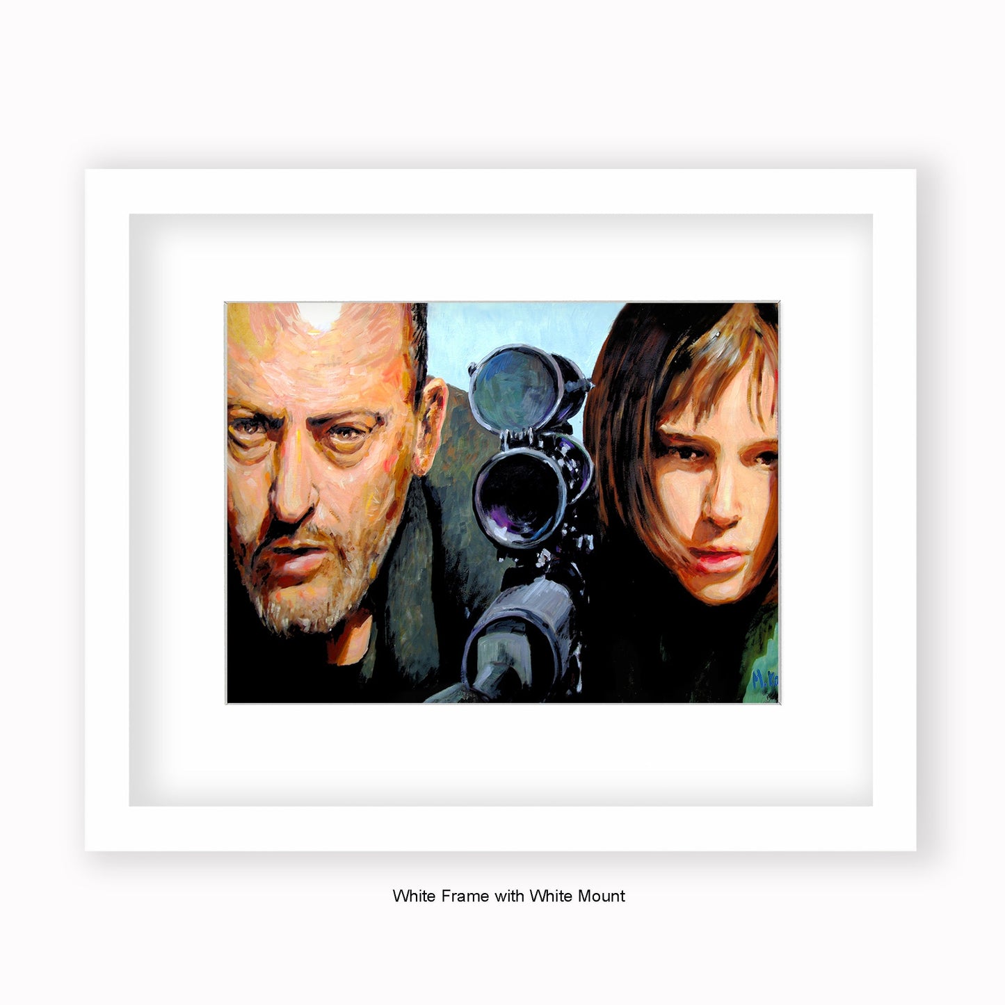 Leon - Telescope - Mounted & Framed Art Print