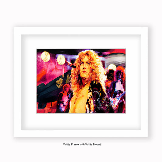 Robert Plant - Led Zeppelin - Mounted & Framed Art Print