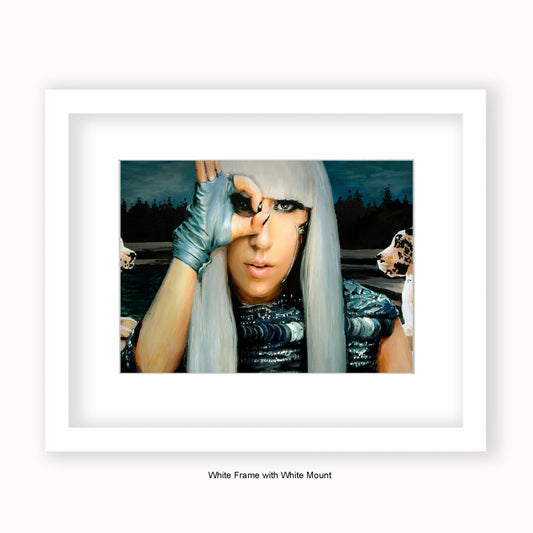 Lady Gaga - Mounted & Framed Art Print