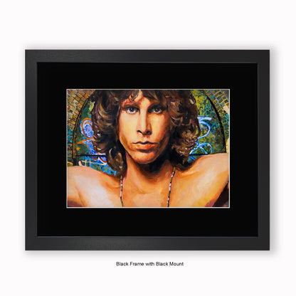 Jim Morrison - Mounted & Framed Art Print