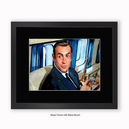 Sean Connory - Mounted & Framed Art Print