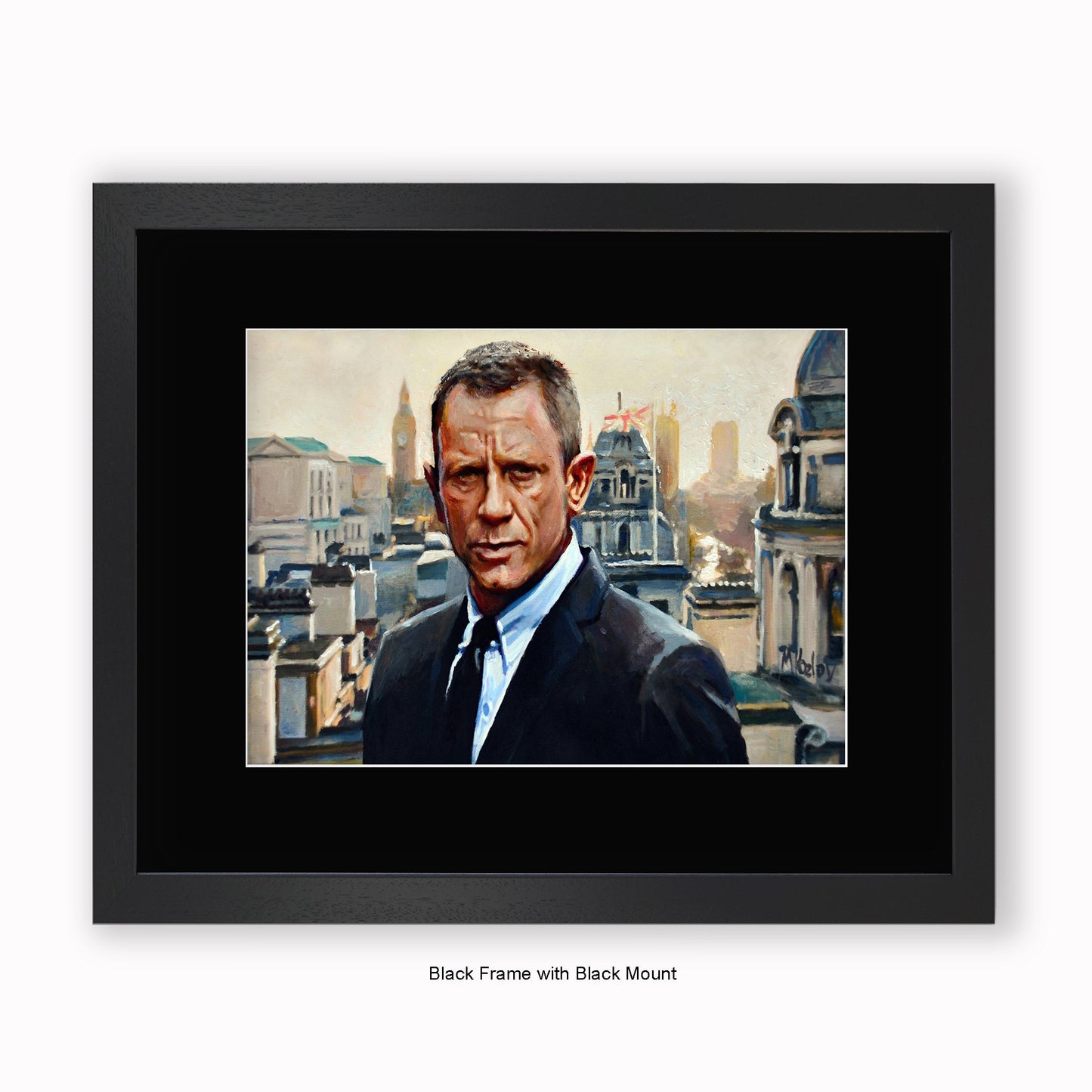 Daniel Craig - Mounted & Framed Art Print