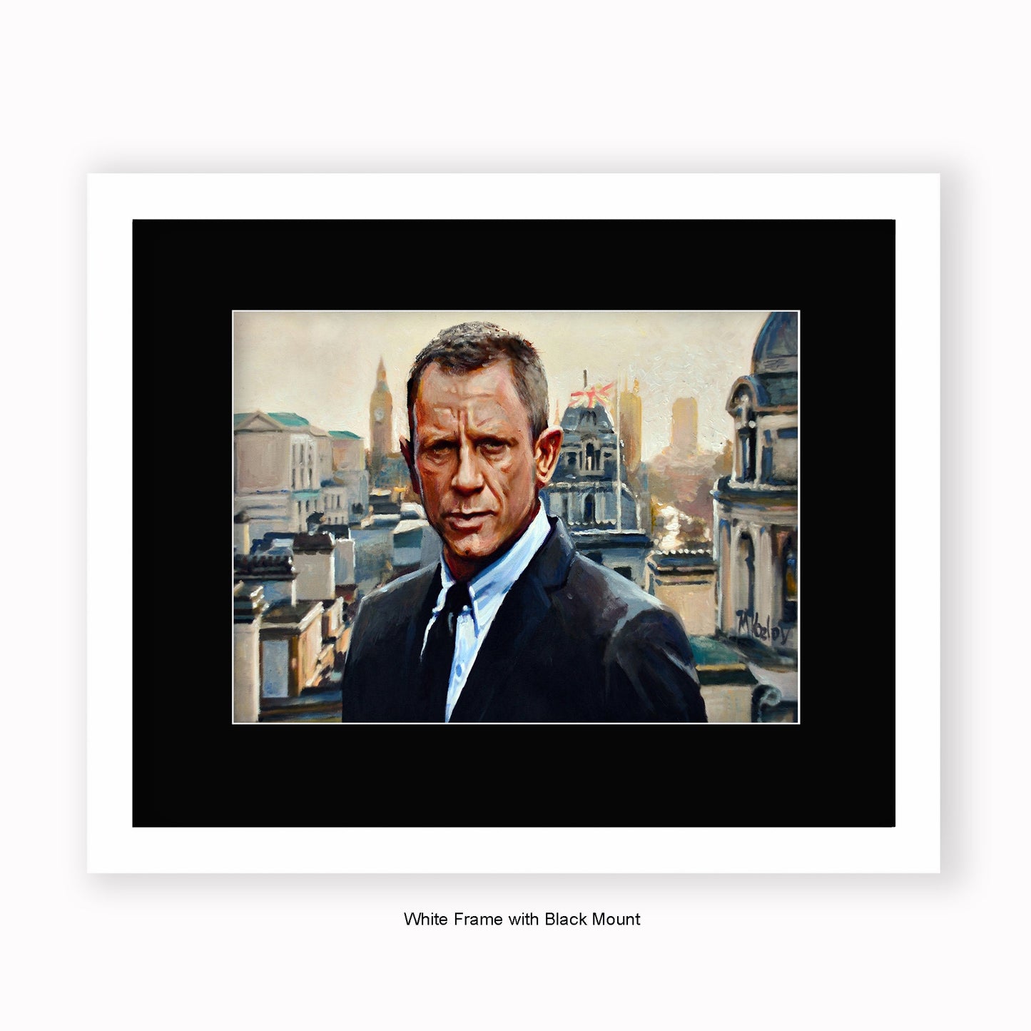 Daniel Craig - Mounted & Framed Art Print