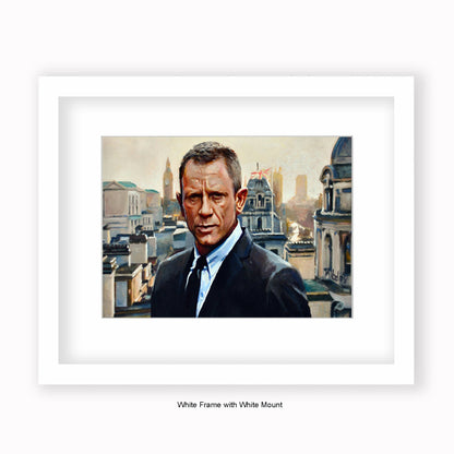 Daniel Craig - Mounted & Framed Art Print