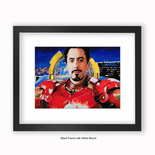 Iron Man - Robert Downey Jr. - Mounted & Framed Art Print