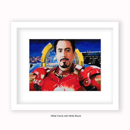 Iron Man - Robert Downey Jr. - Mounted & Framed Art Print