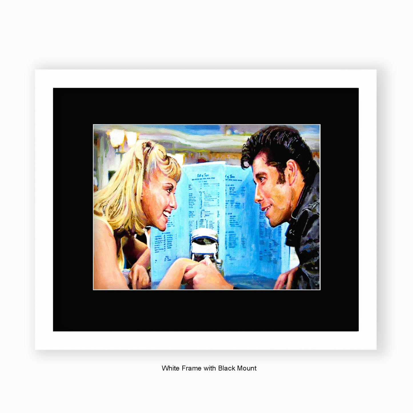 Grease - Dinner - Mounted & Framed Art Print
