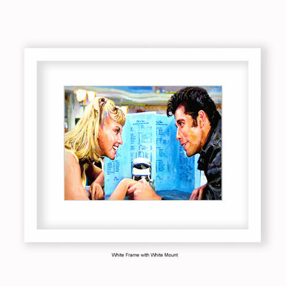 Grease - Dinner - Mounted & Framed Art Print