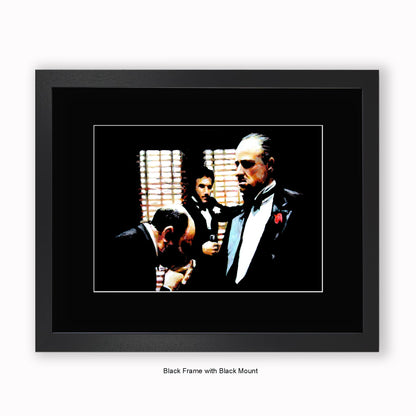 Godfather - Kiss - Mounted & Framed Art Print