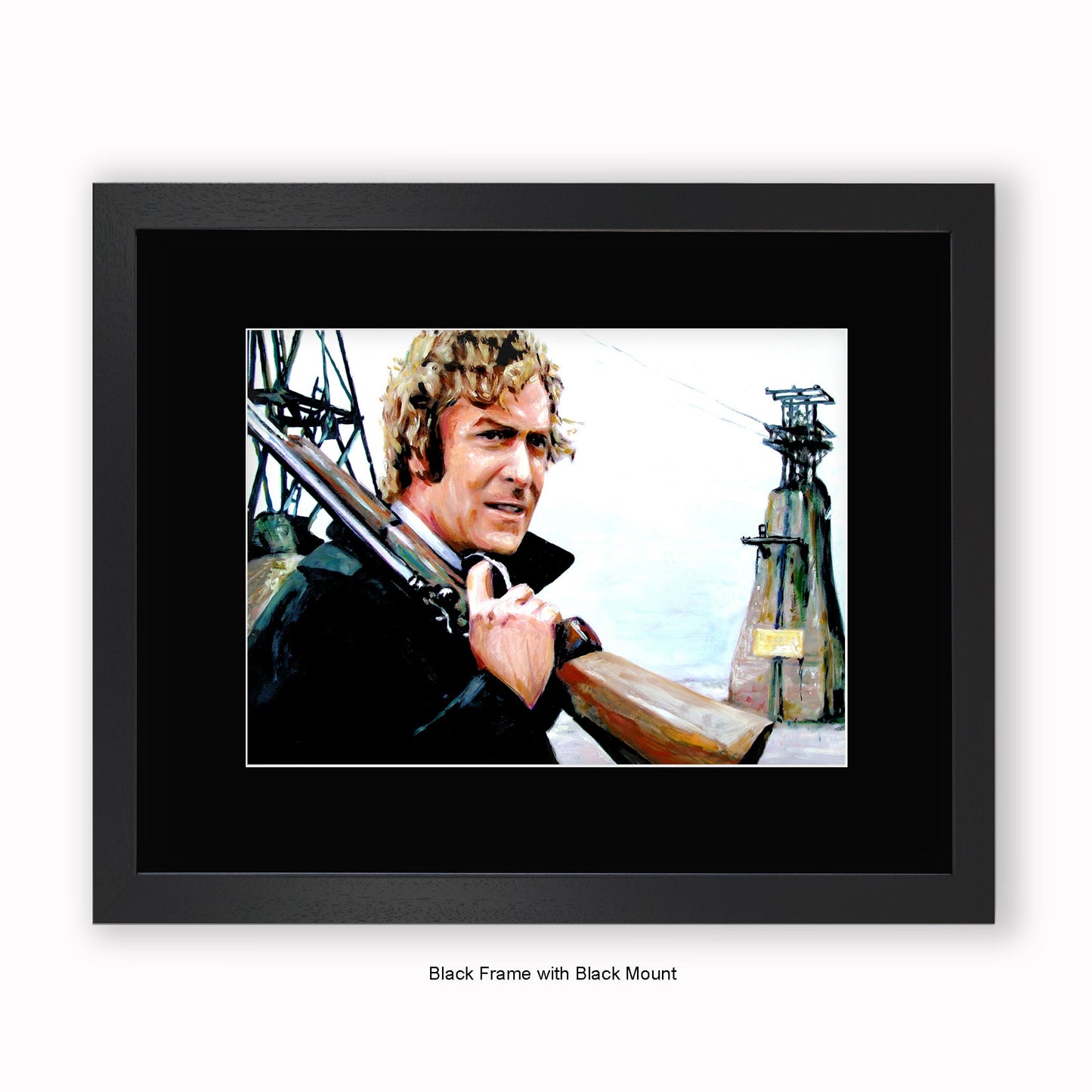 Get Carter - Gun - Mounted & Framed Art Print