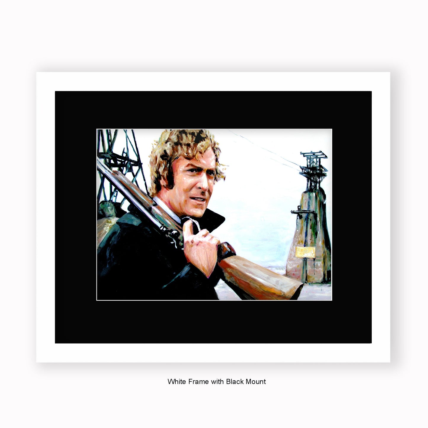 Get Carter - Gun - Mounted & Framed Art Print
