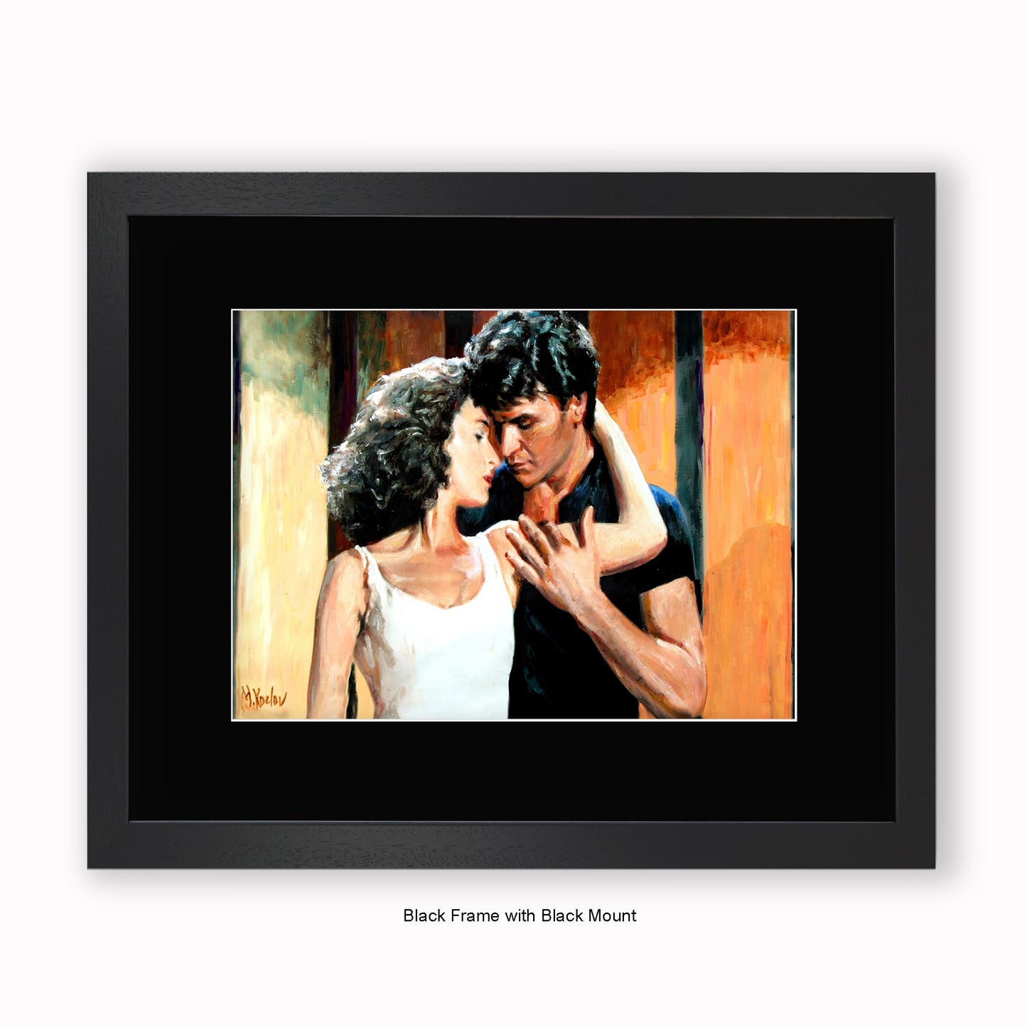 Dirty Dancing - Couple - Mounted & Framed Art Print