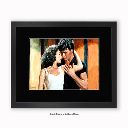Dirty Dancing - Couple - Mounted & Framed Art Print