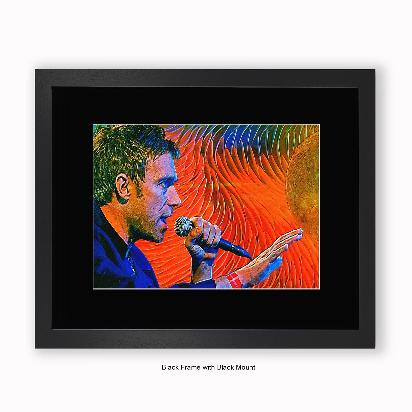 Blur - Damon Albarn - Mounted & Framed Art Print