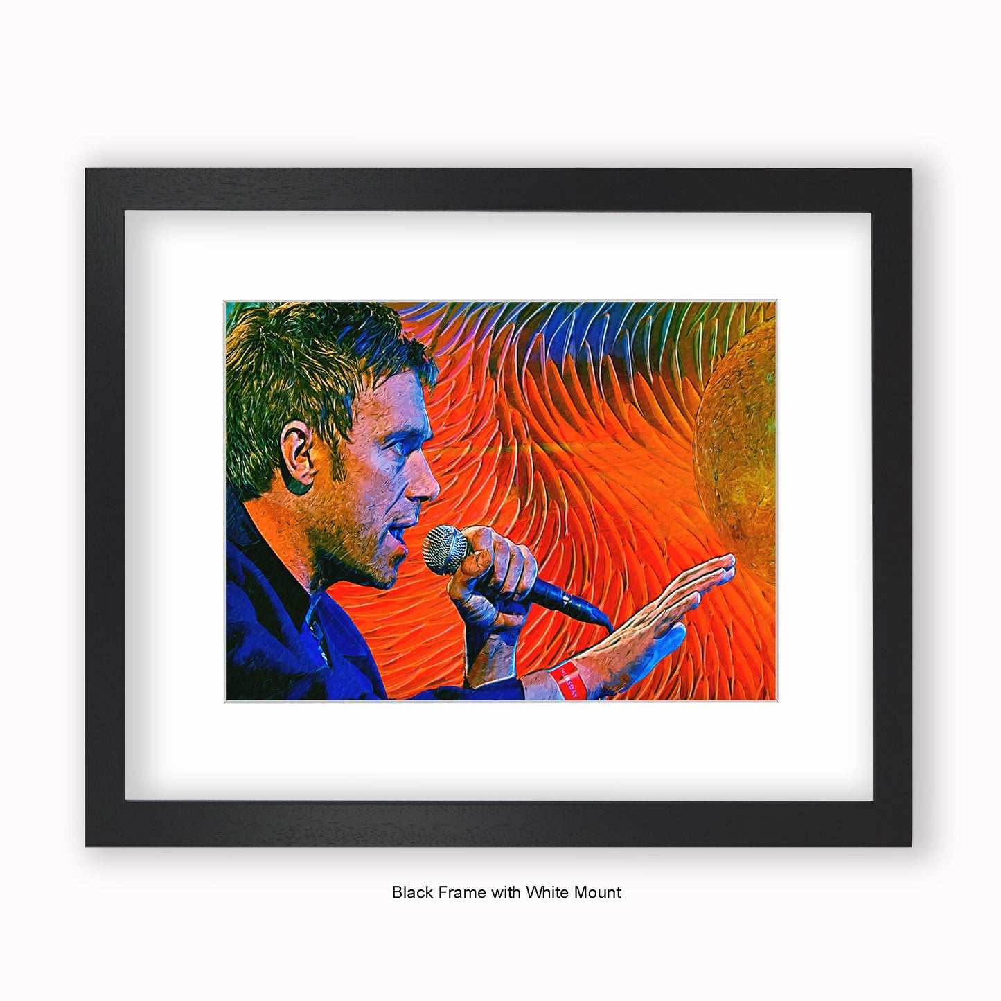 Blur - Damon Albarn - Mounted & Framed Art Print