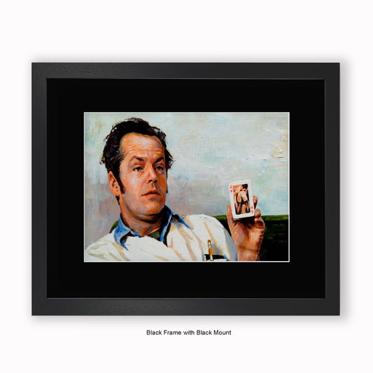 One Flew Over the Cuckoo's Nest - Jack Nicholson - Mounted & Framed Art Print